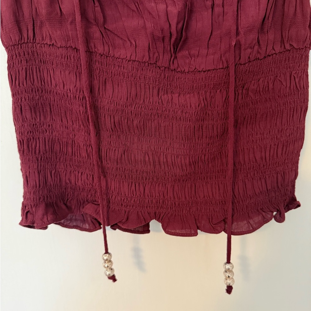 Shyanne woman’s puff sleeve smocked bodice top - Picture 5 of 6